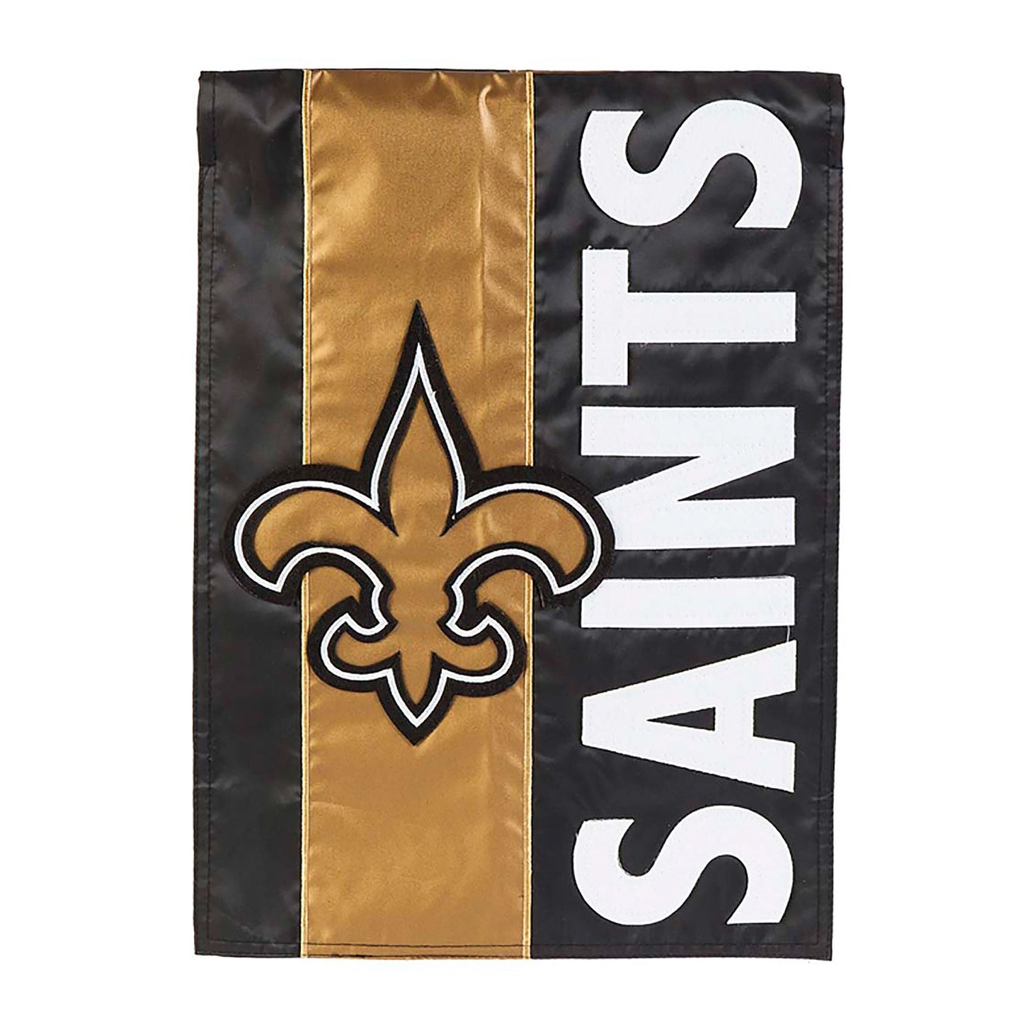Double-Sided Embellished NFL Team Pride Applique House Flag, New Orleans Saints