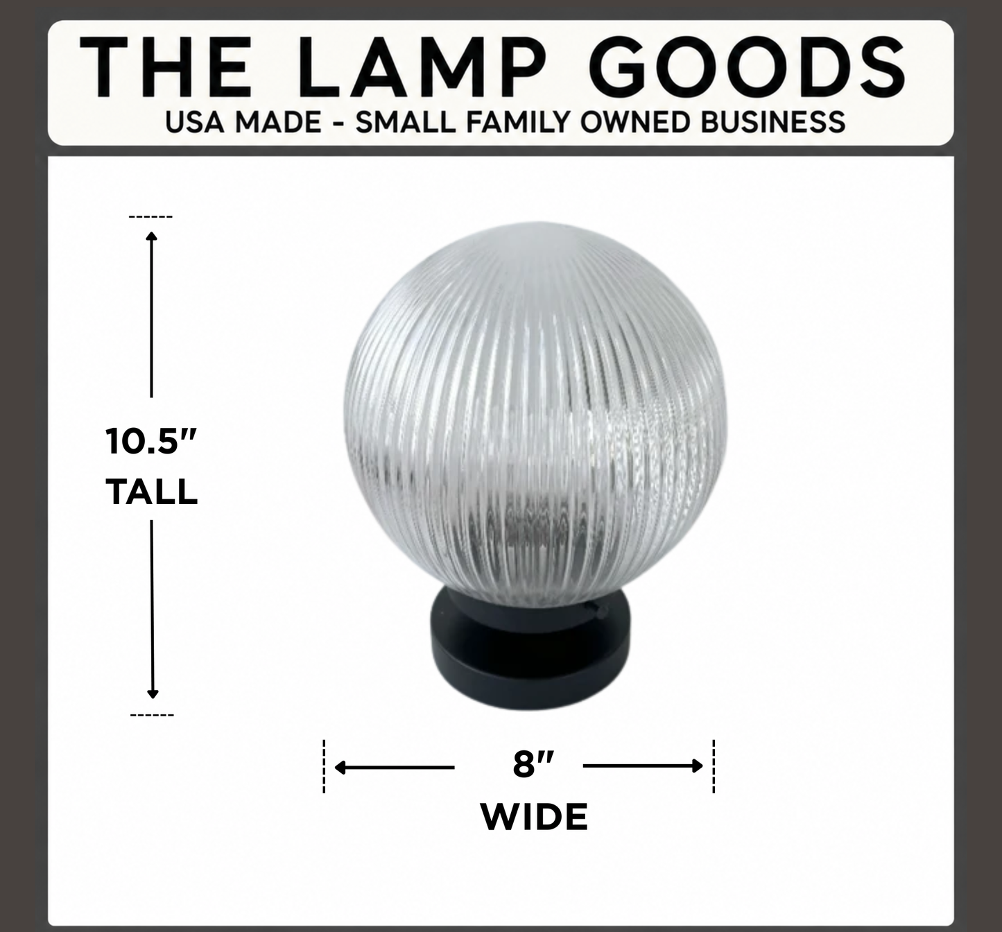 Large Holophane Antique Glass Globe Table Lamp