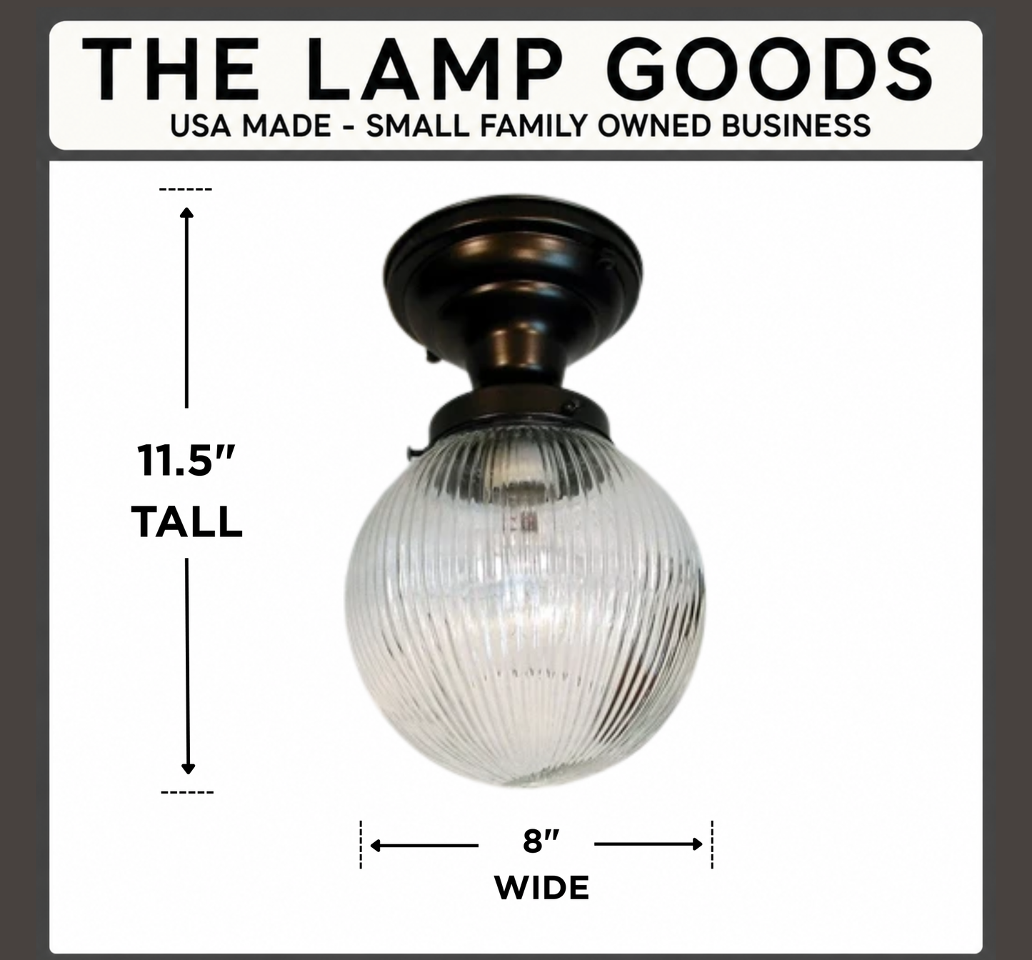 Large Holophane Glass Ceiling Light Fixture