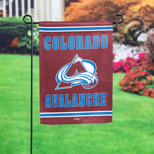 Embossed Suede Flag, GDN Size, Colorado Avalanche