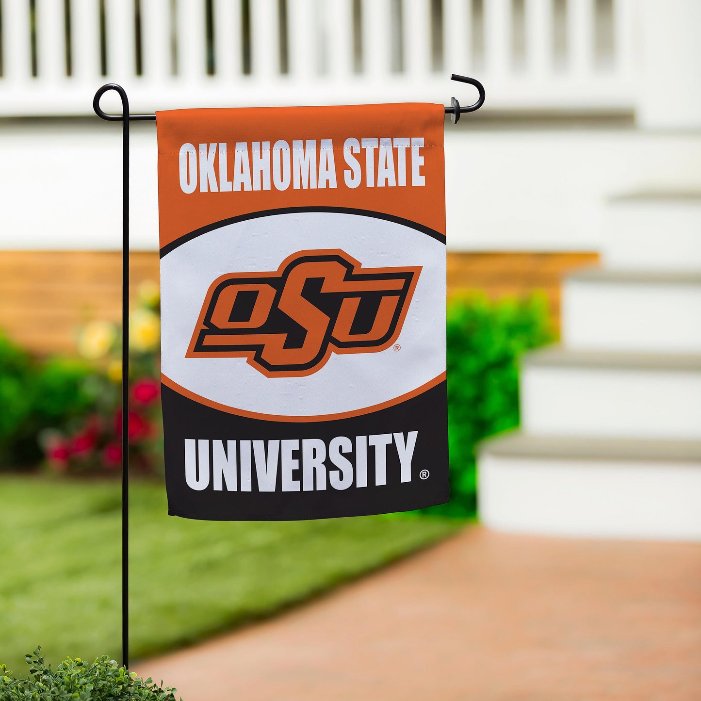Oklahoma State University Suede Garden Flag