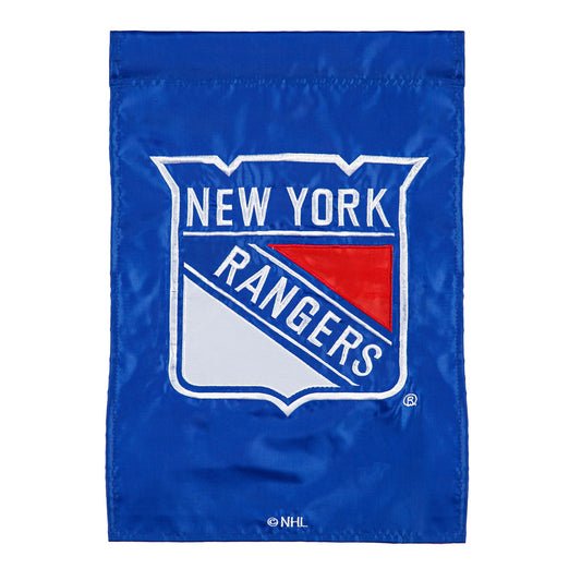 New York Rangers Applique Garden Flag