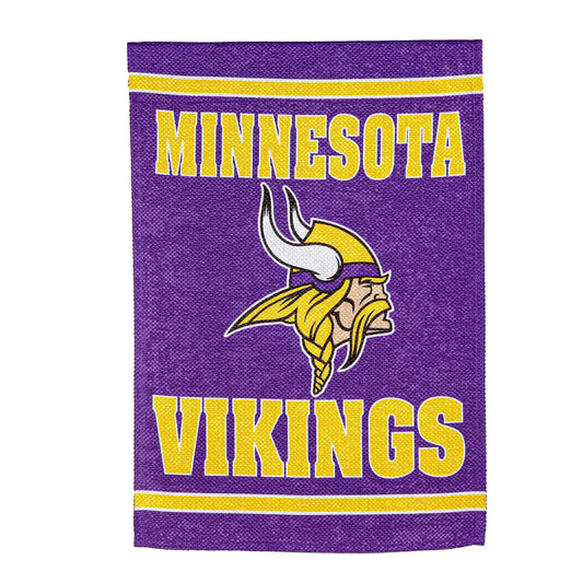 Embossed Suede Flag, GDN Size, Minnesota Vikings