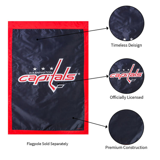 Washington Capitals Applique Flag