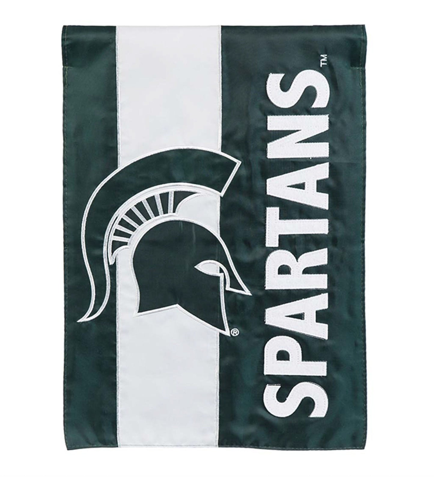 Double-Sided Embellished NCAA College Team Pride Applique House Flag, Michigan State