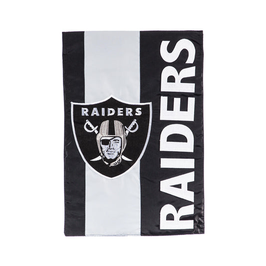 Oakland Raiders Embellished Garden Flag