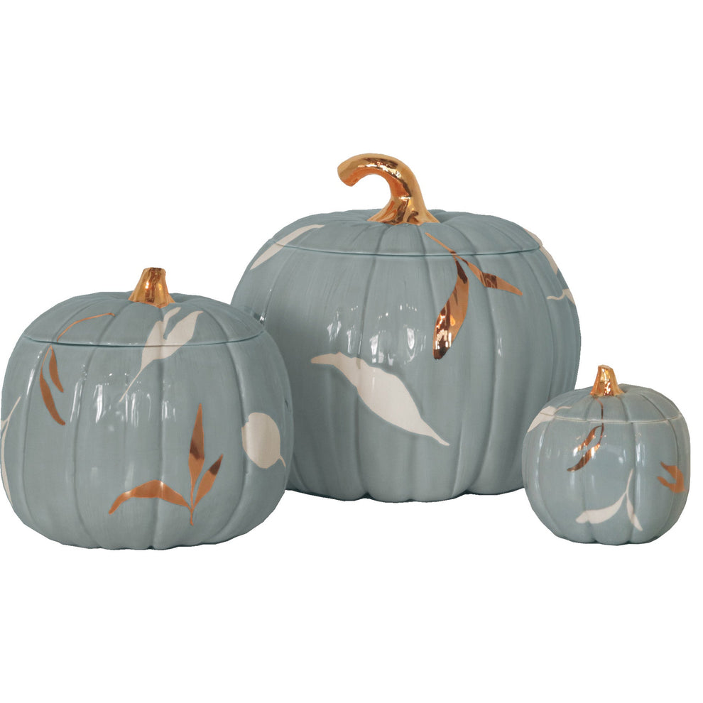 Layered Leaves Pumpkin Jars Color Sample Tiles