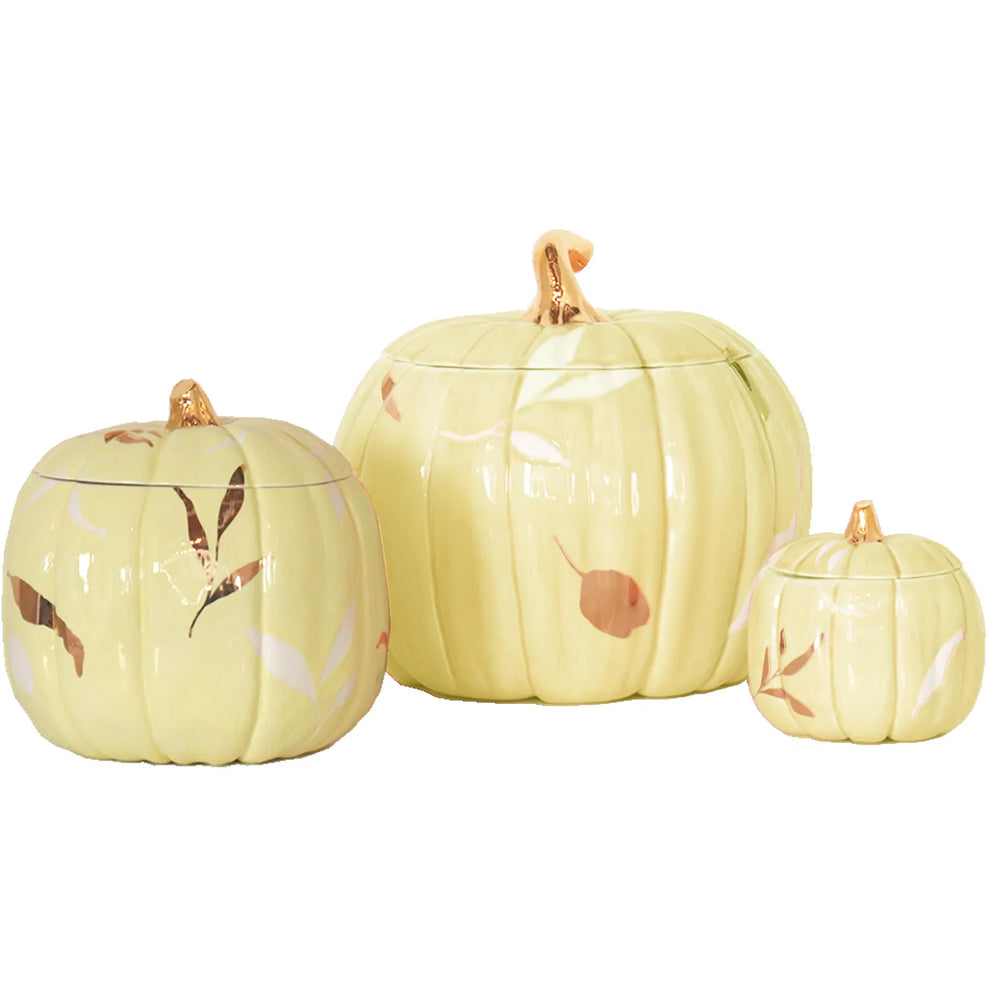 Layered Leaves Pumpkin Jars Color Sample Tiles
