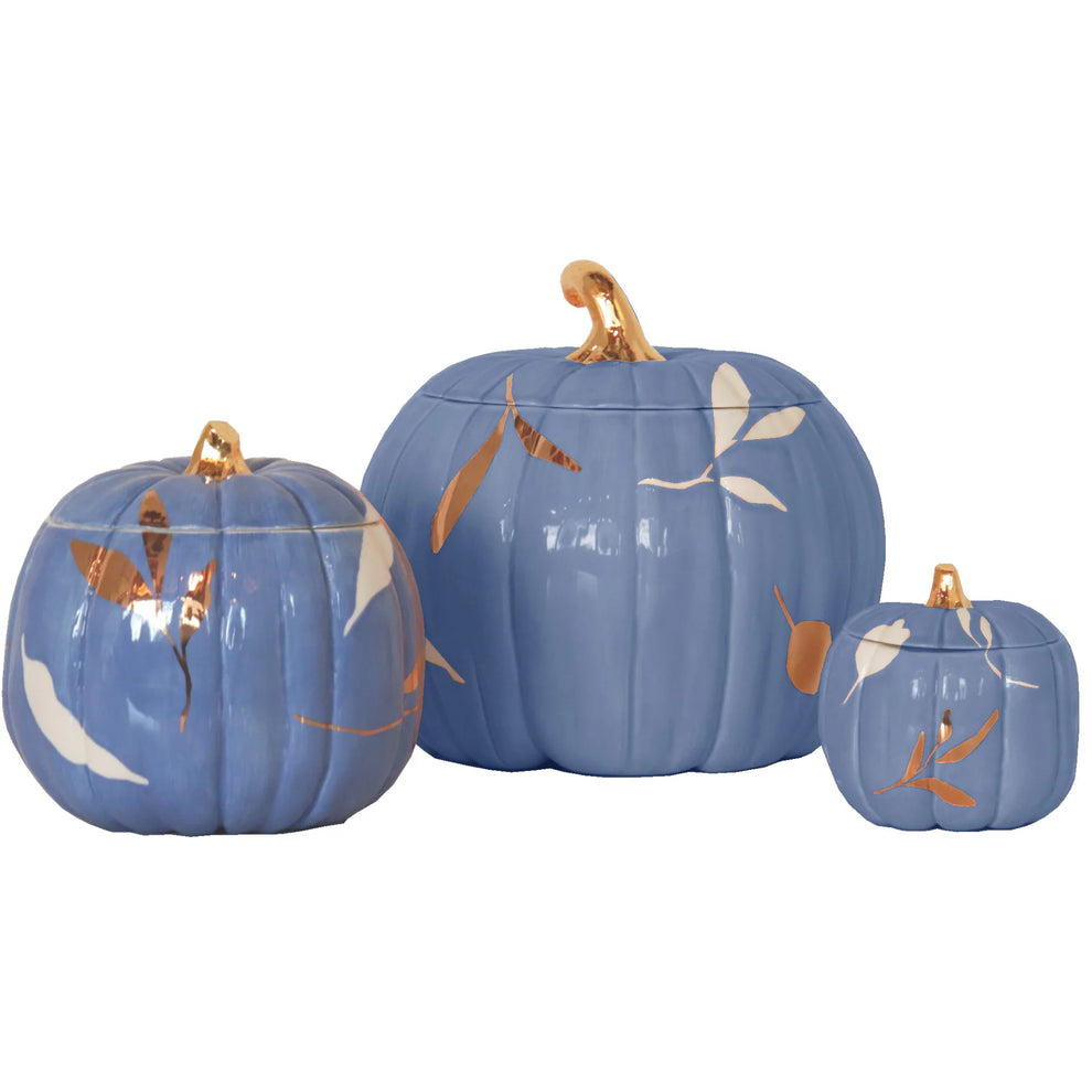 Layered Leaves Pumpkin Jars Color Sample Tiles