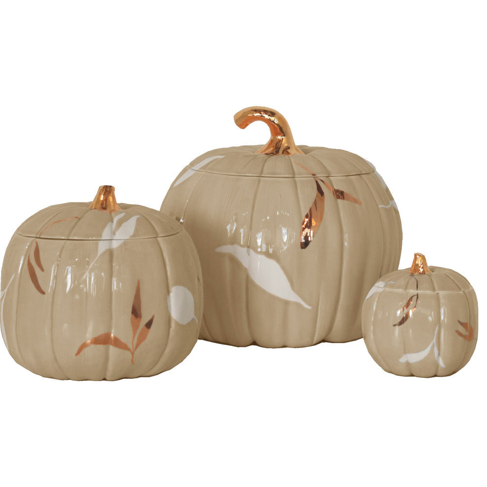 Layered Leaves Pumpkin Jars Color Sample Tiles