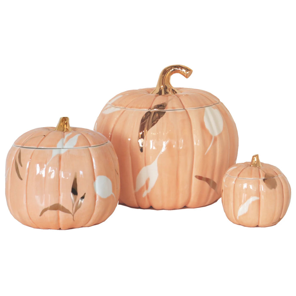 Layered Leaves Pumpkin Jars Color Sample Tiles