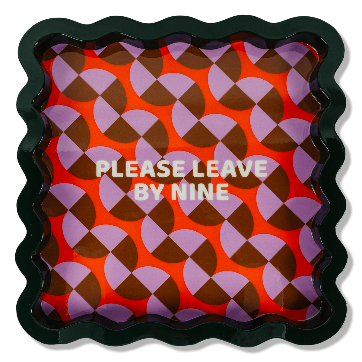 Leave by Nine Large Lacquer Tray