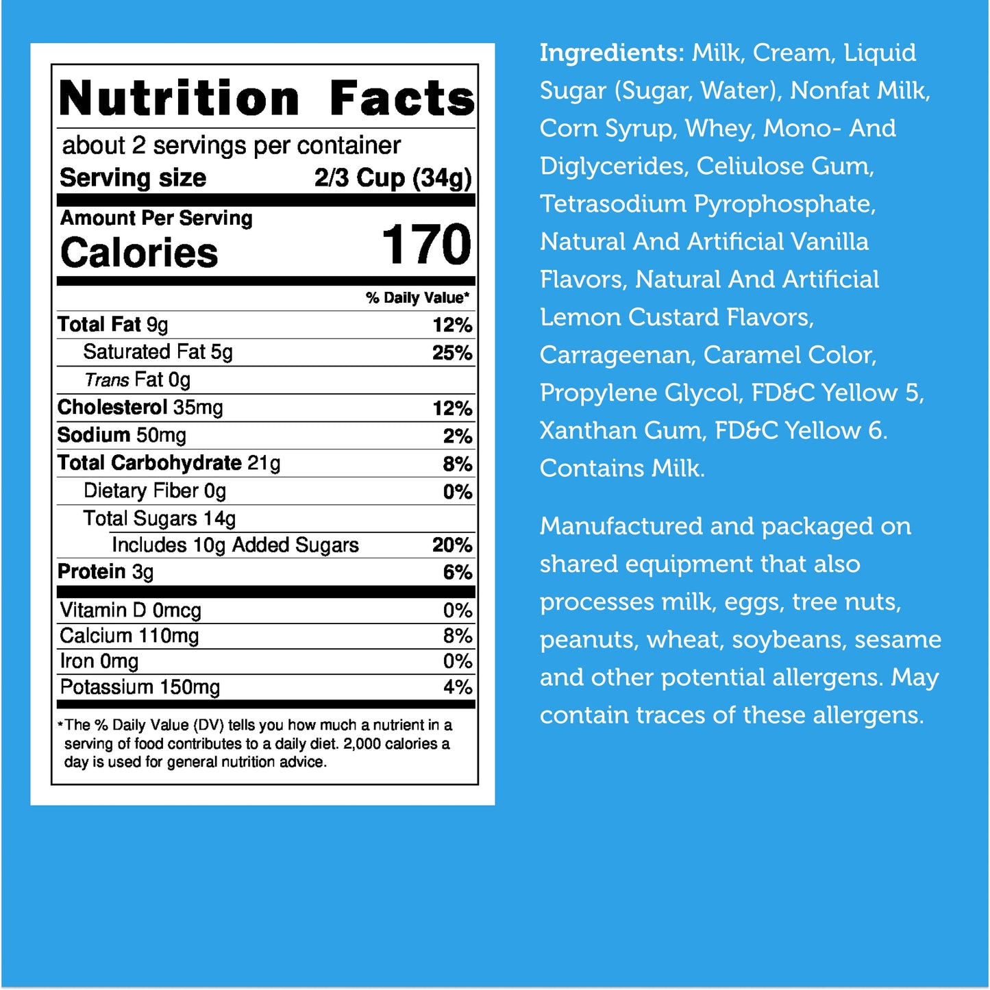Freeze Dried Ice Cream That Does Not Melt (Bits) Lemon Custard