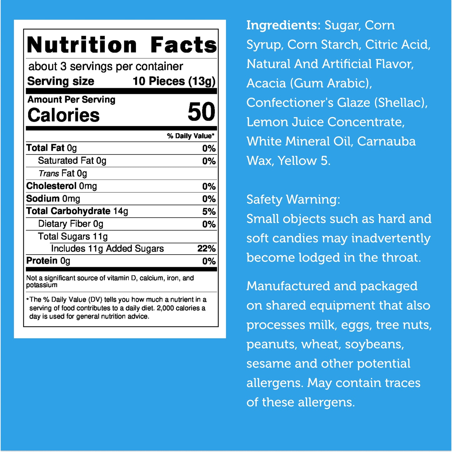 Freeze Dried Lemon Puffs Candies