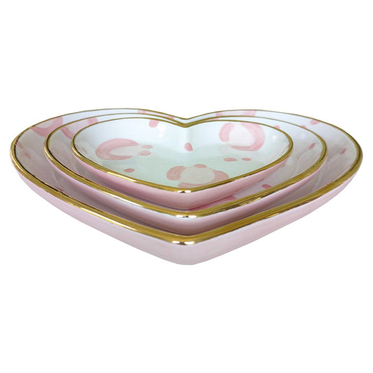 Leopard Print Heart Dishes