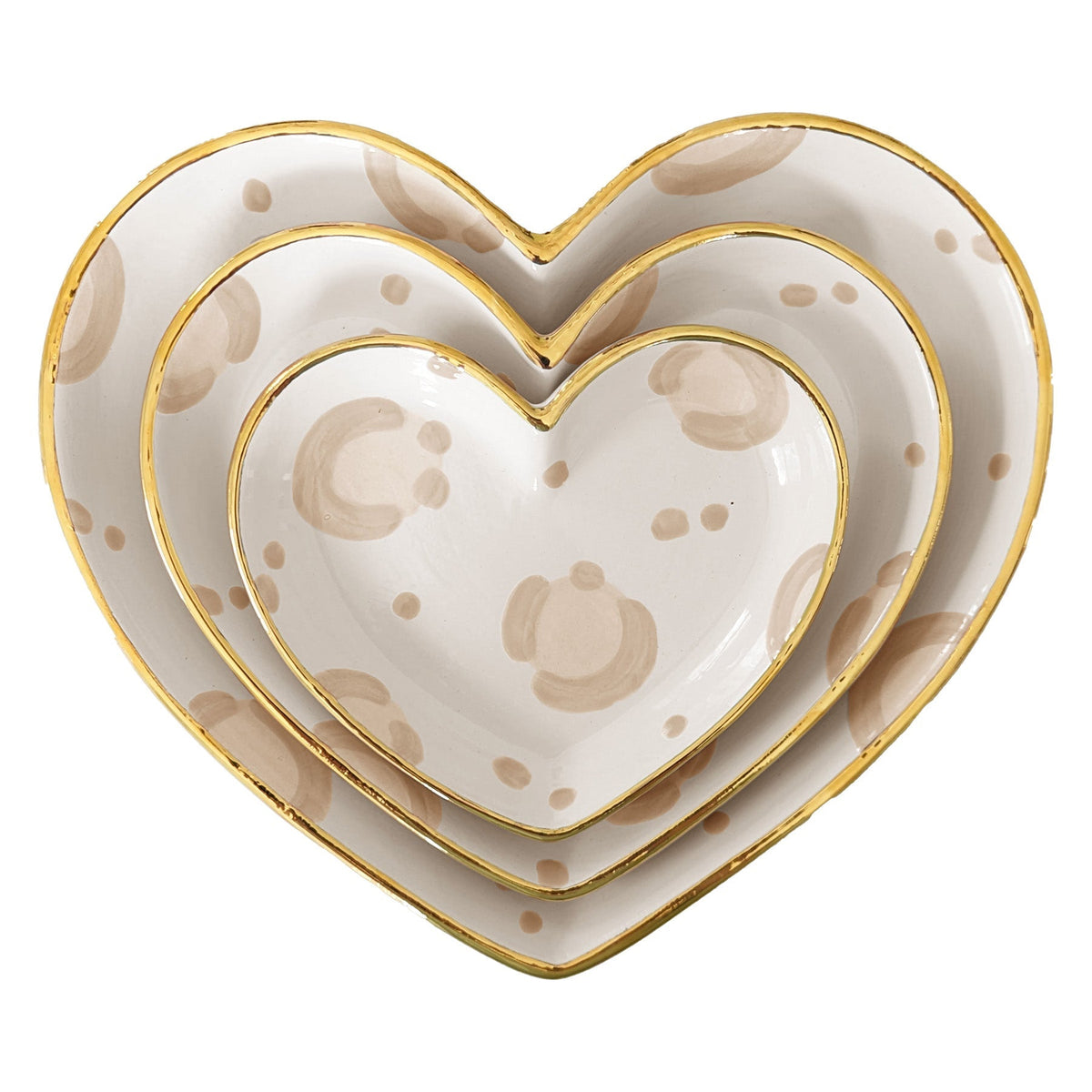 Leopard Print Heart Dishes