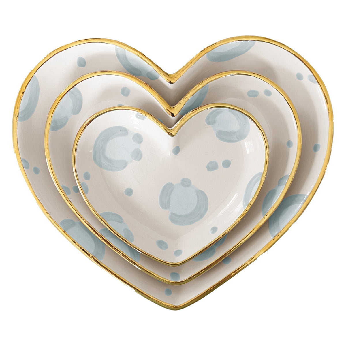 Leopard Print Heart Dishes