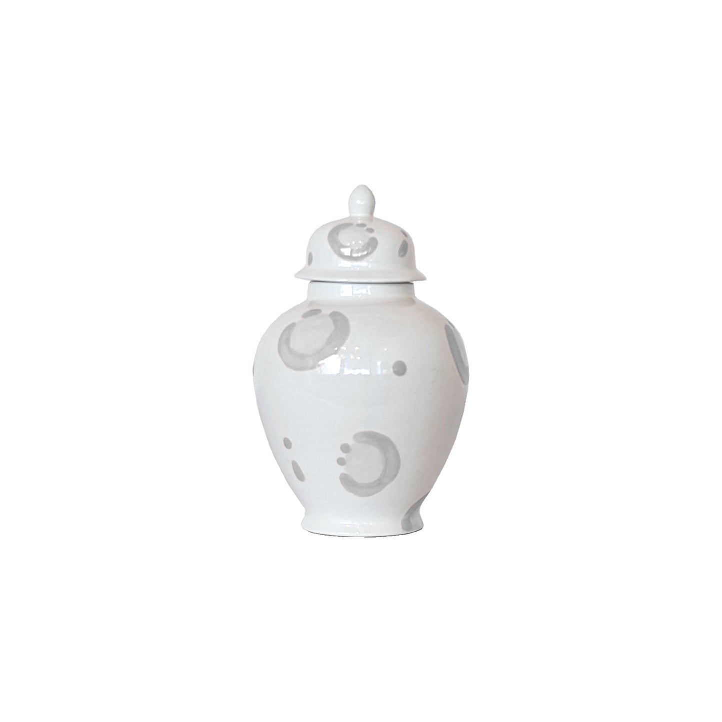 Light Gray Leopard Print Ginger Jars