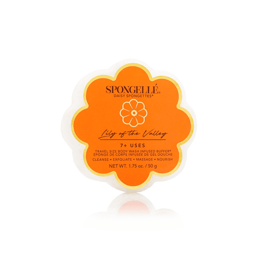 a orange and white flower shaped object