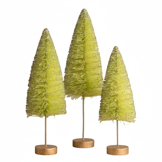 a group of green trees