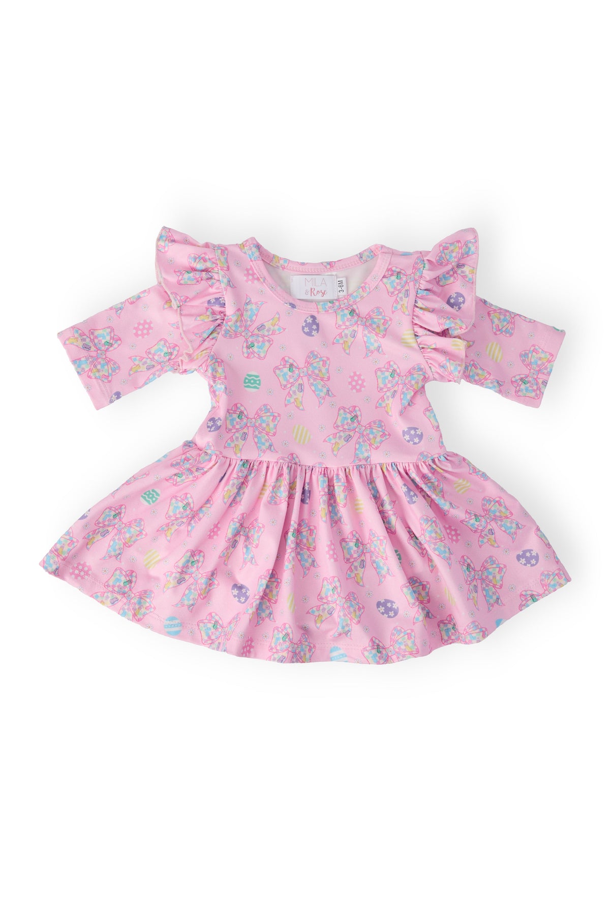 a pink dress with a pattern on it