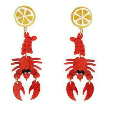 Lobster Earrings by Laliblue