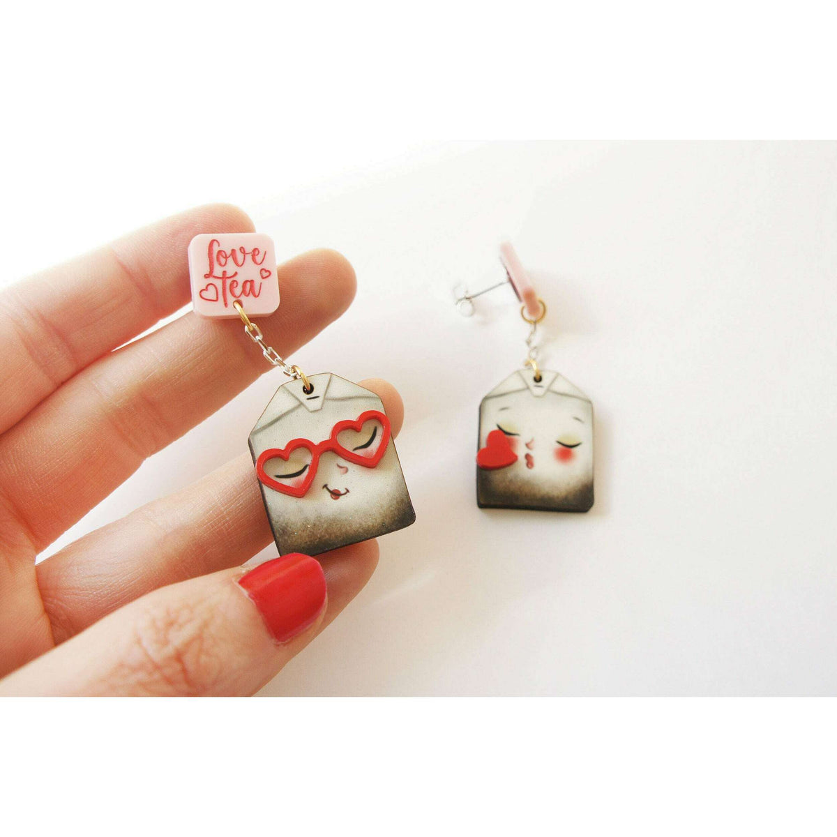 Love Letters Earrings by Laliblue - Rainbow