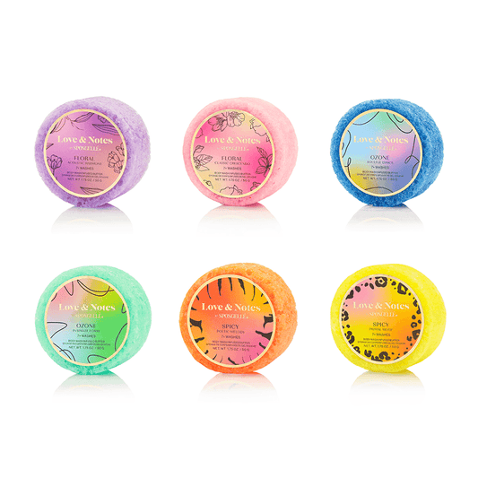 a group of round objects with labels