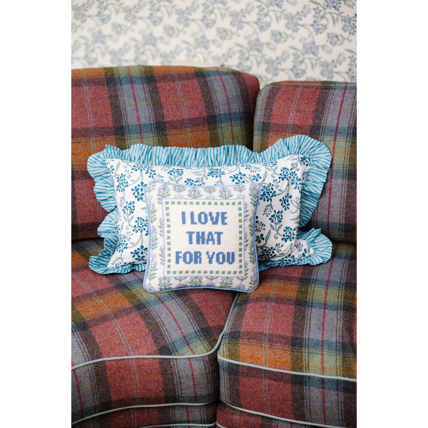Love That for You Needlepoint Pillow