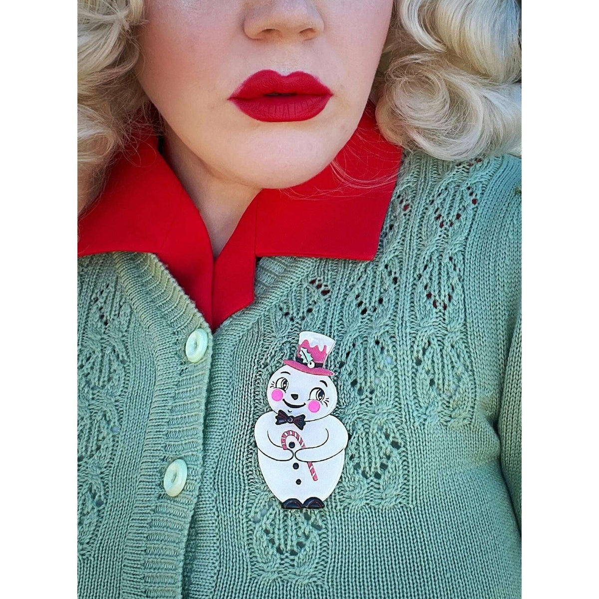 Love at Frost Sight PINK Brooch by Johanna Parker x Lipstick & Chrome