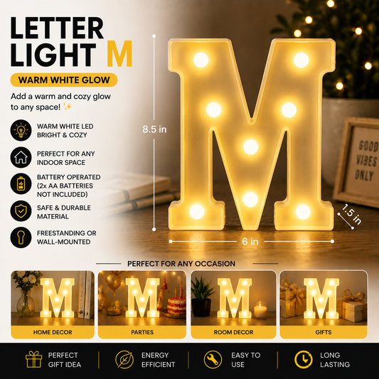 Letter Light | M