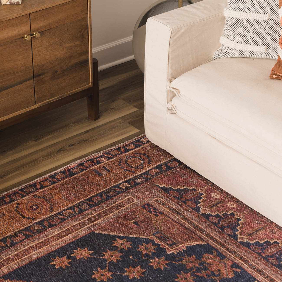 a rug on the floor