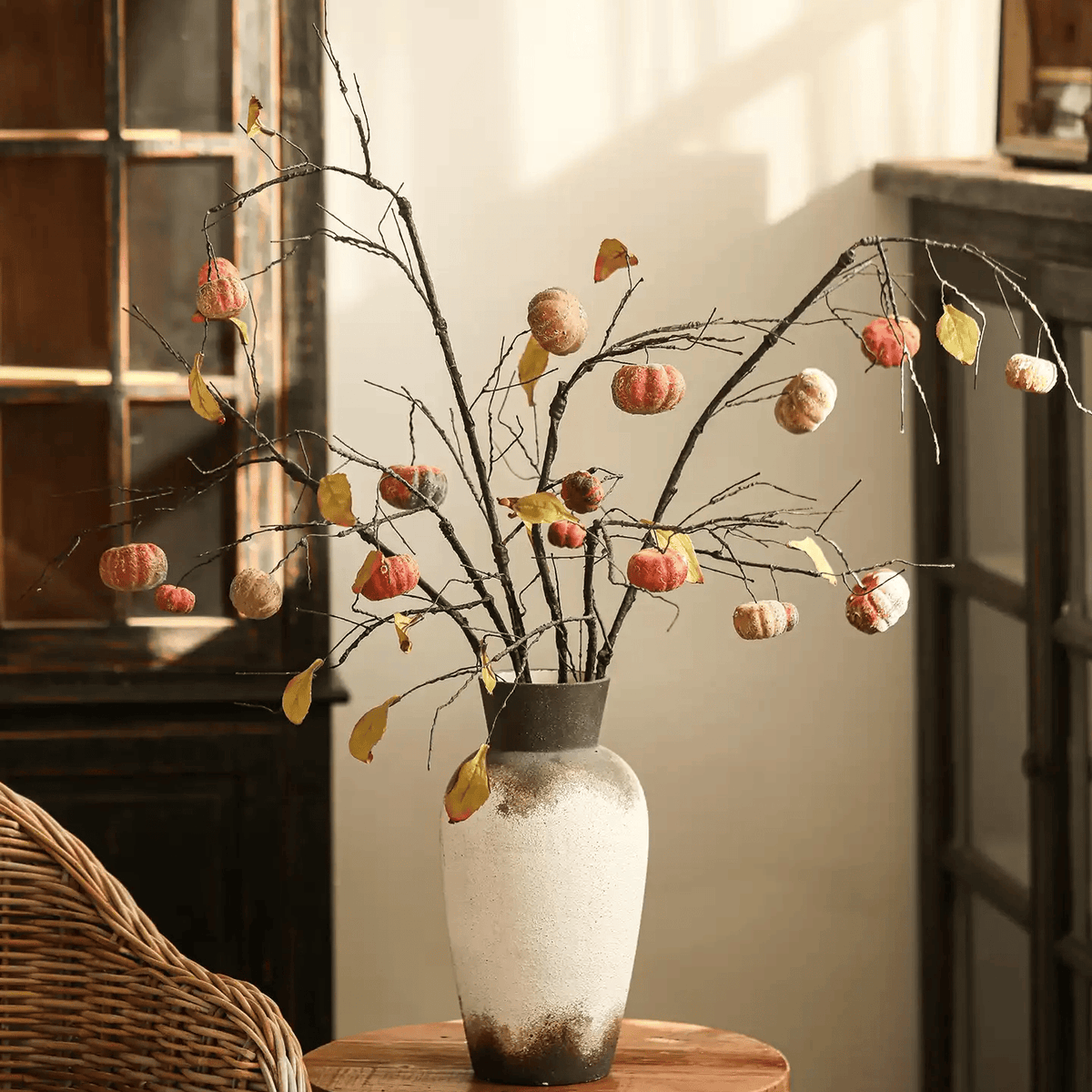 Harvest Pumpkin Twig Stem - 39"