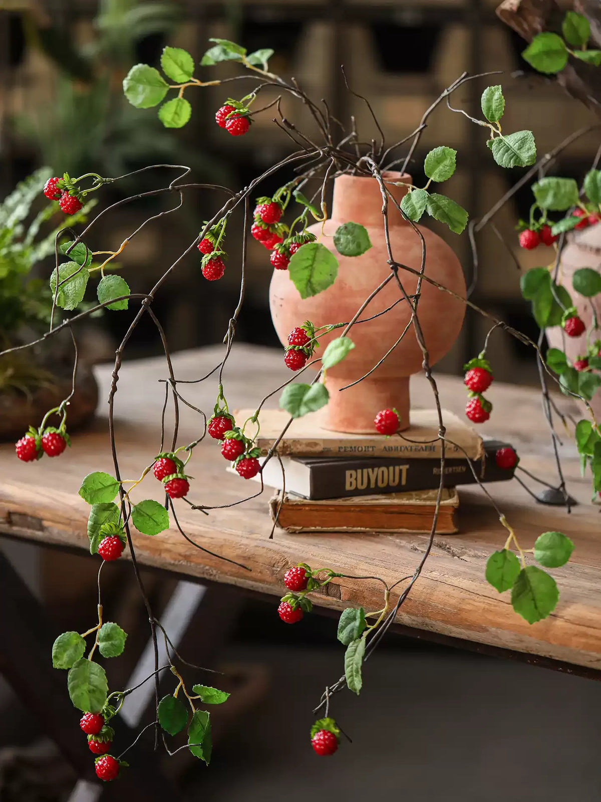 Wild Red Berry Vine – 39.8"
