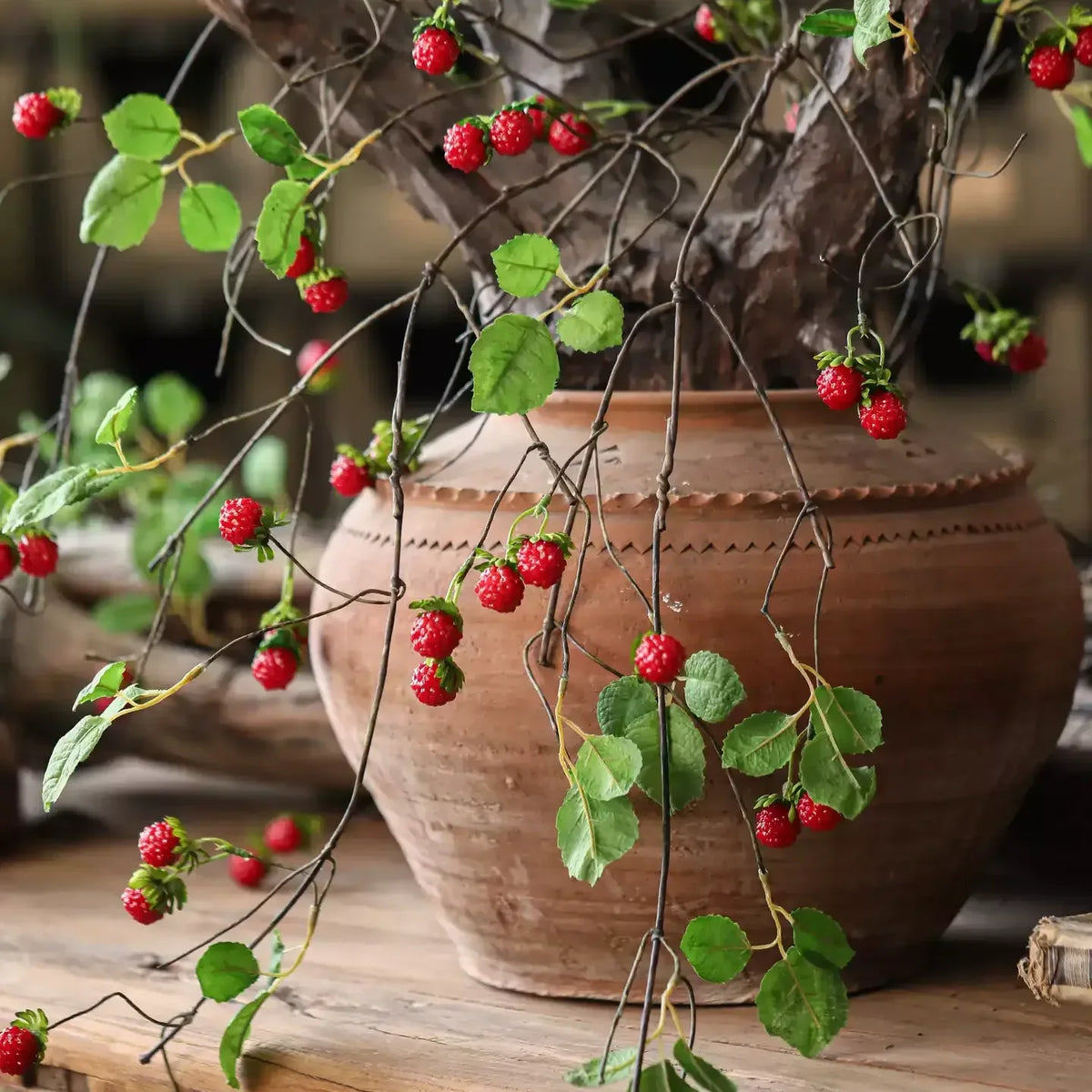 Wild Red Berry Vine – 39.8"