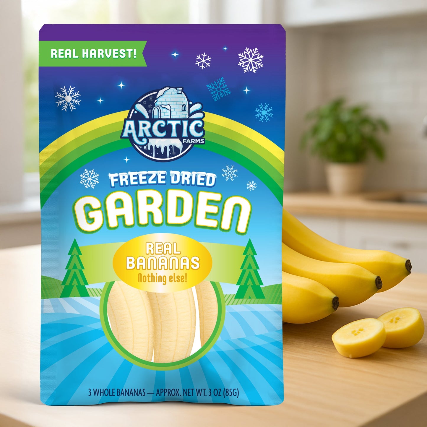 Freeze Dried Whole Bananas