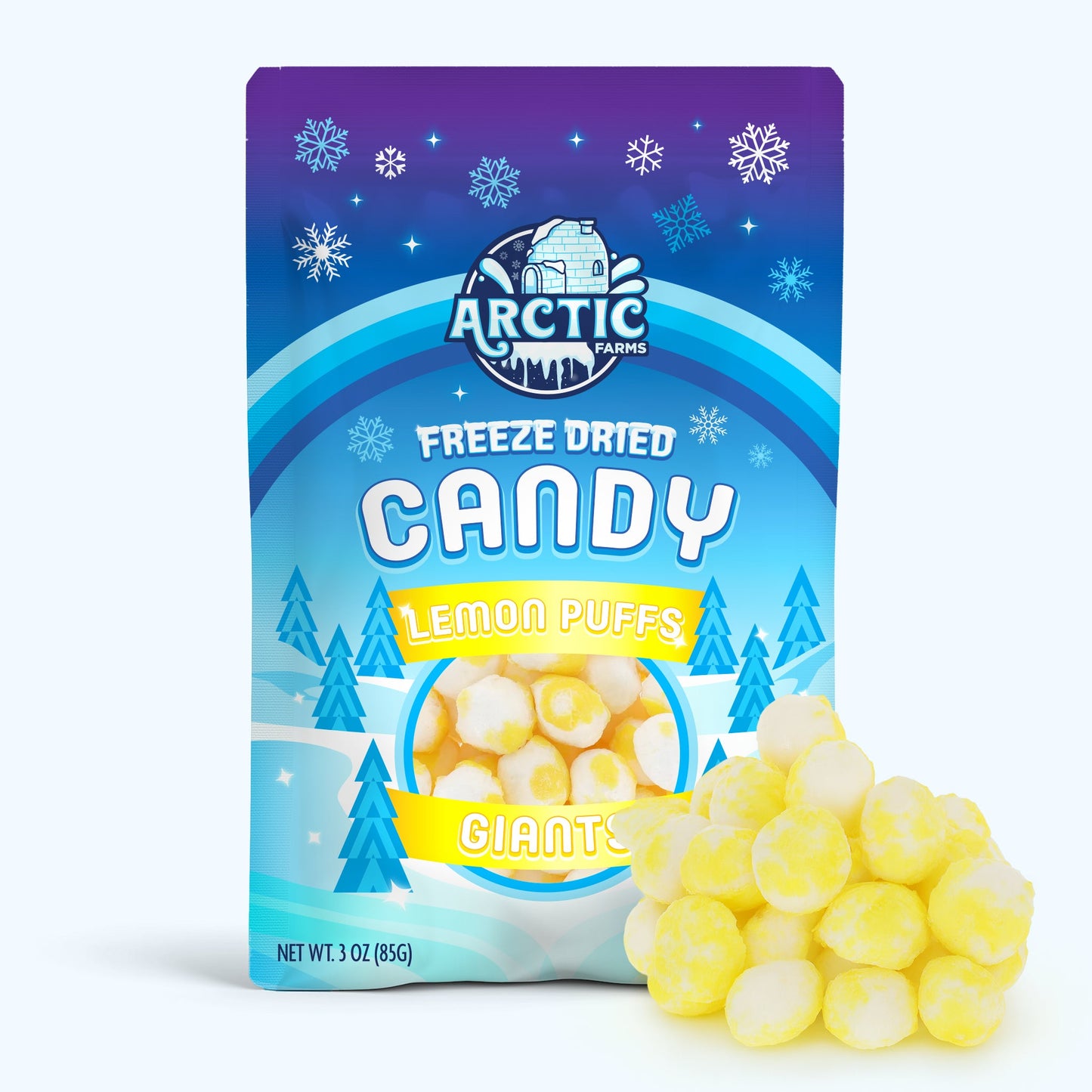 Freeze Dried Lemon Puffs Candies