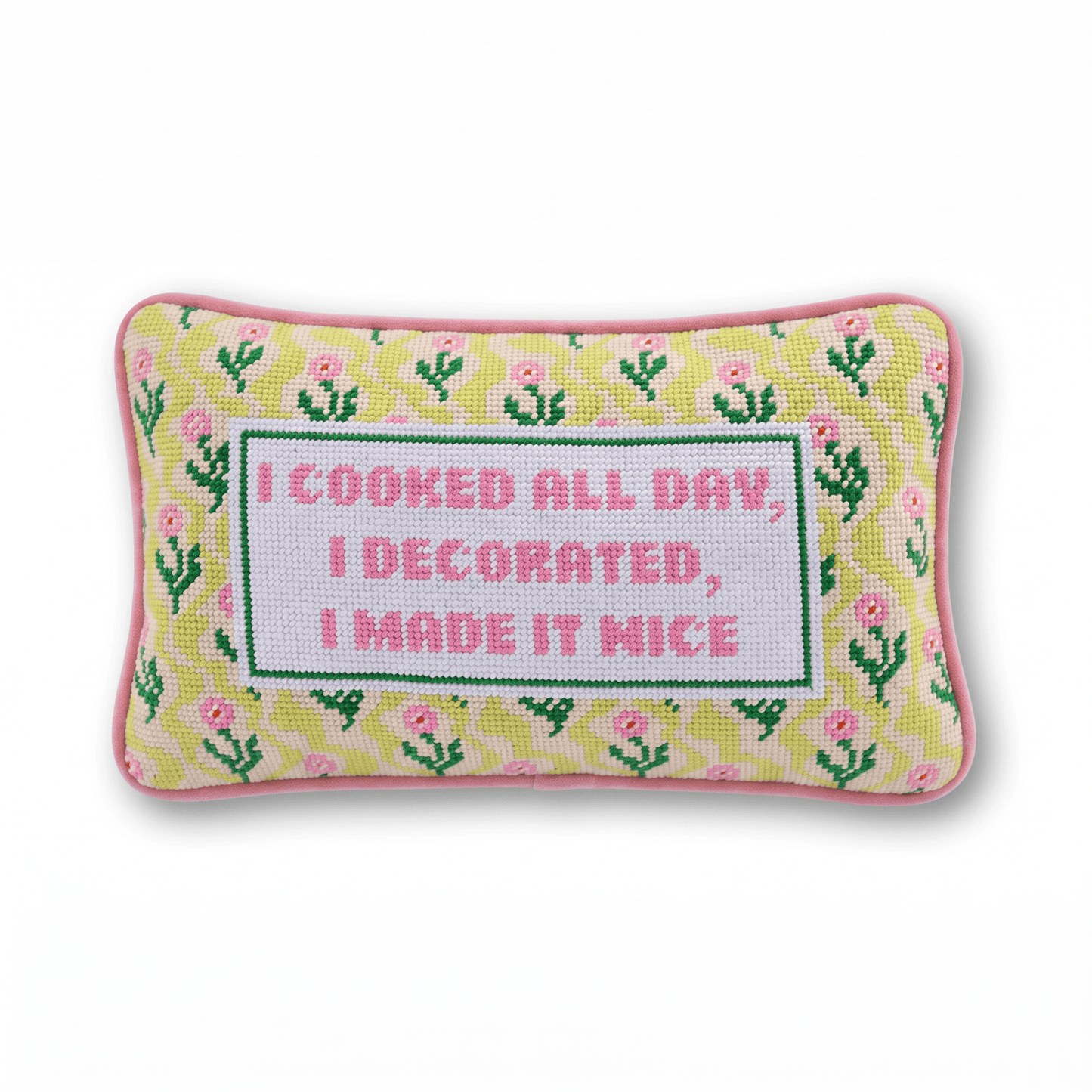 Made it Nice Needlepoint Pillow