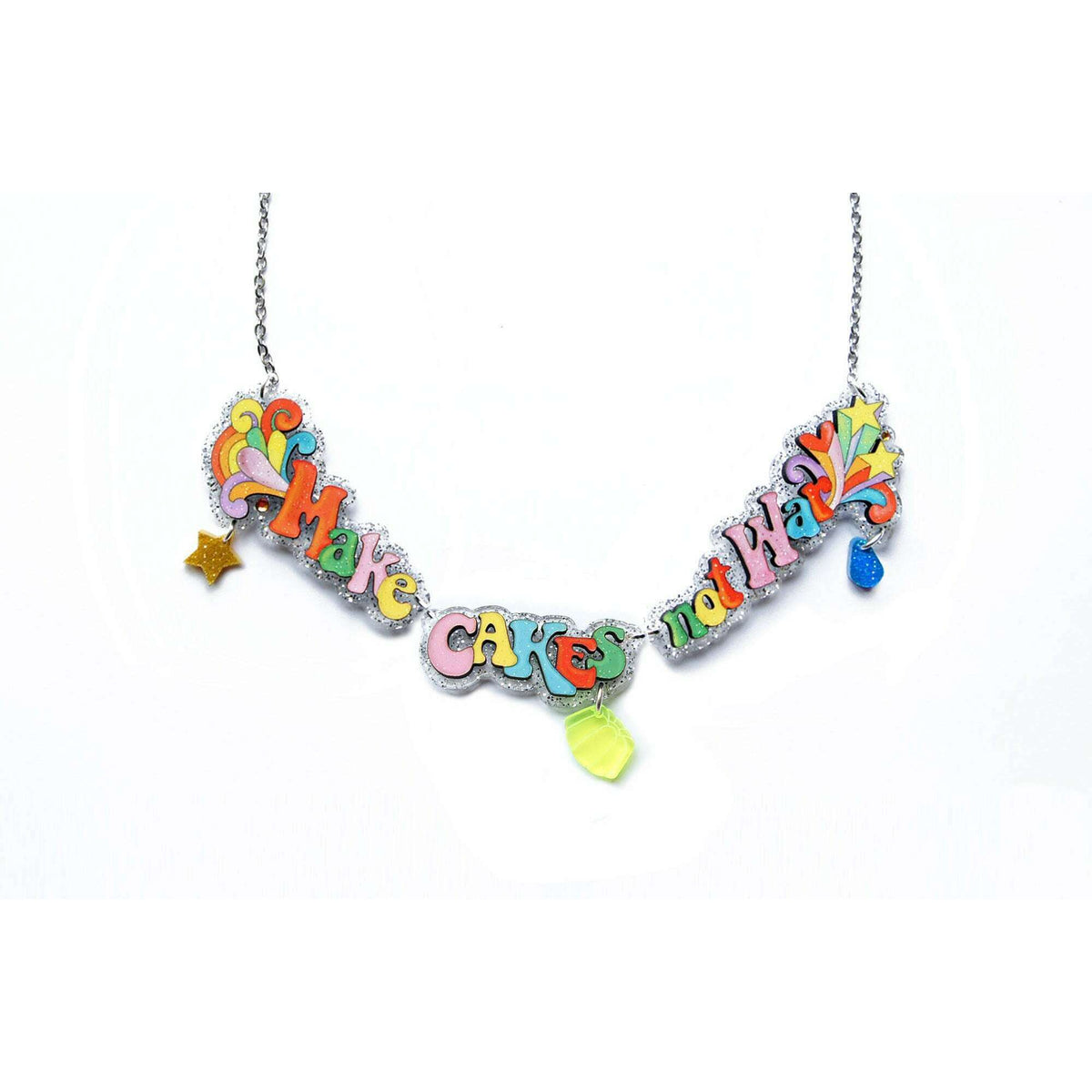 Make Art Not War Necklace by Laliblue