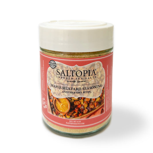 a jar of seasoning with a white lid