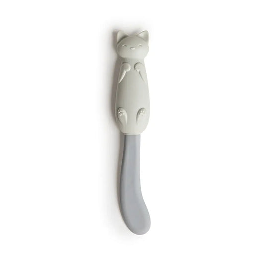 a white cat shaped object