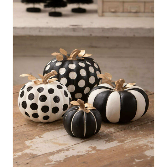 Medium Dottie Blanc Pumpkin | Halloween Decor | Bethany Lowe