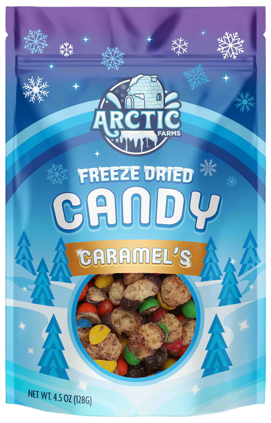 Freeze Dried Caramels Chocolate Candy