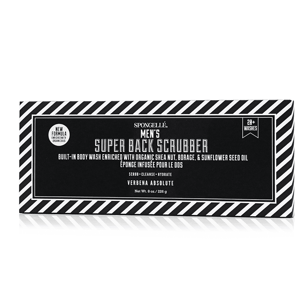 Men's Super Body Wash Infused Back Scrubber