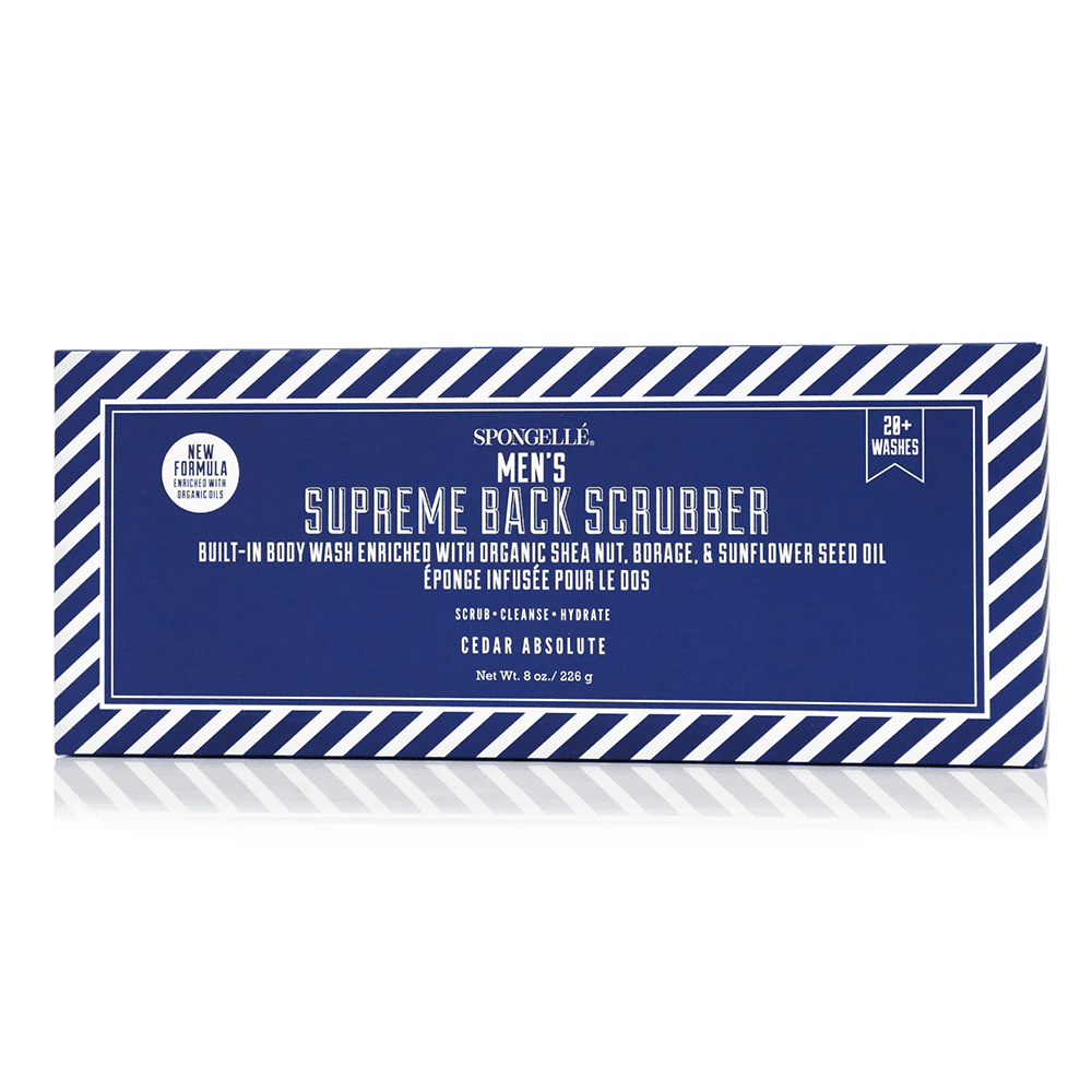 Men's Supreme Body Wash Infused Back Scrubber