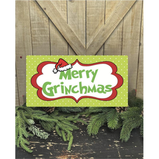 Merry Grinchmas Sign