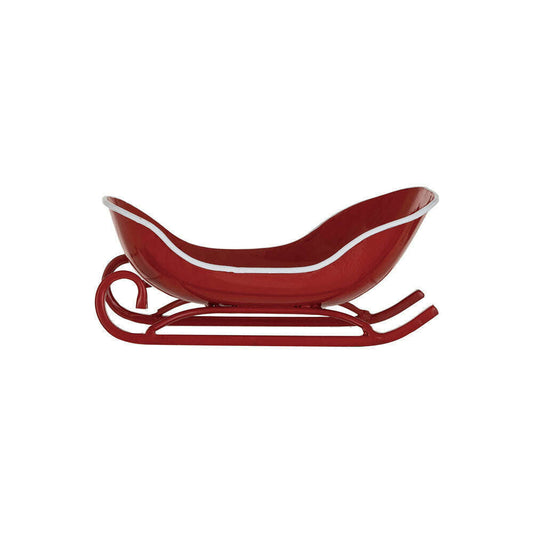 a red and white sleigh