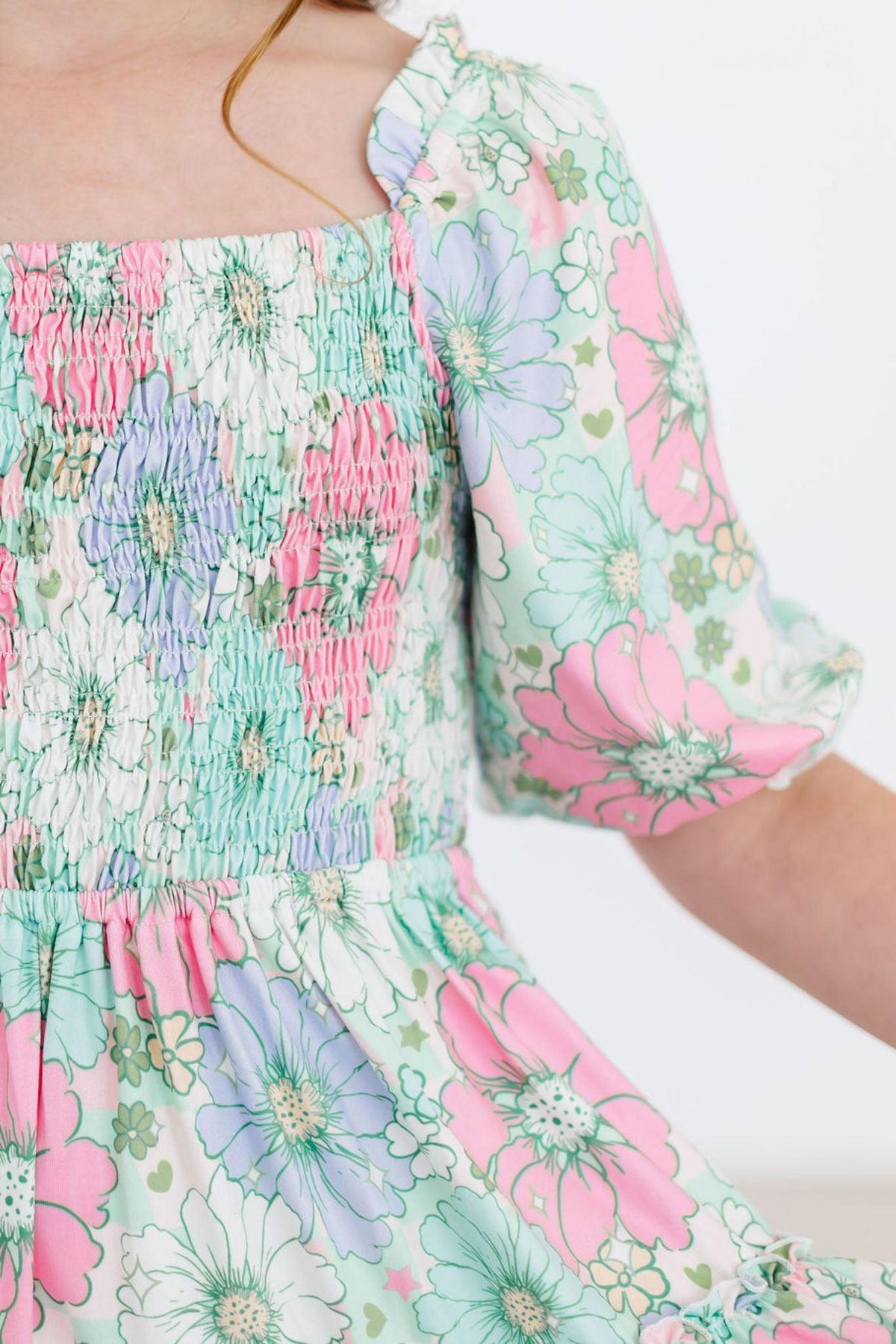 a close up of a dress