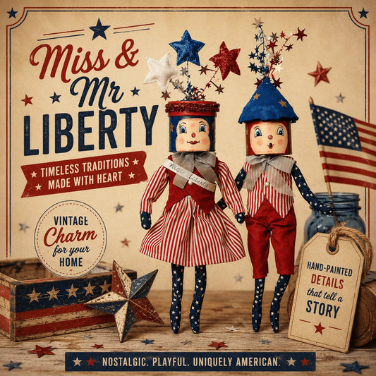 Mister Liberty Gathered Traditions Art Doll by Joe Spencer
