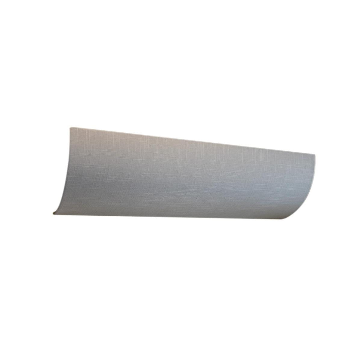 Moderne Vanity Light Cover Refresh Kit, 26"W White Textured Fabric Shade - DIY Upgrades Hollywood Lights (No Wiring)
